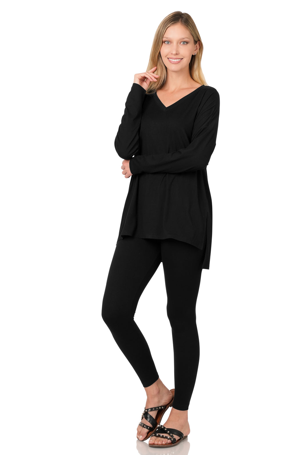 Long Sleeve Leggings Set - Plus